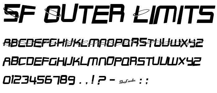SF Outer Limits Distorted font